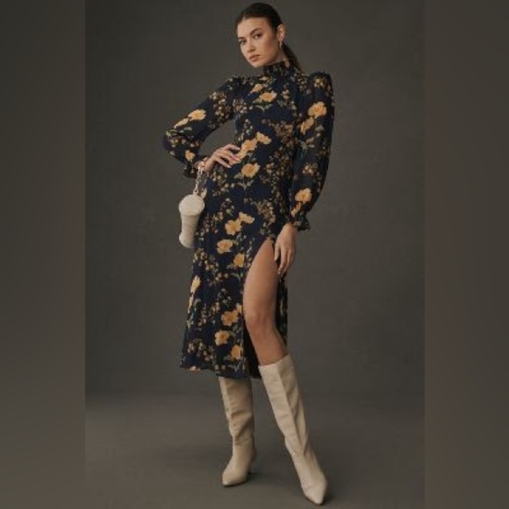 REFORMATION STEVI MIDI DRESS